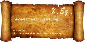 Keresztesi Szelina névjegykártya